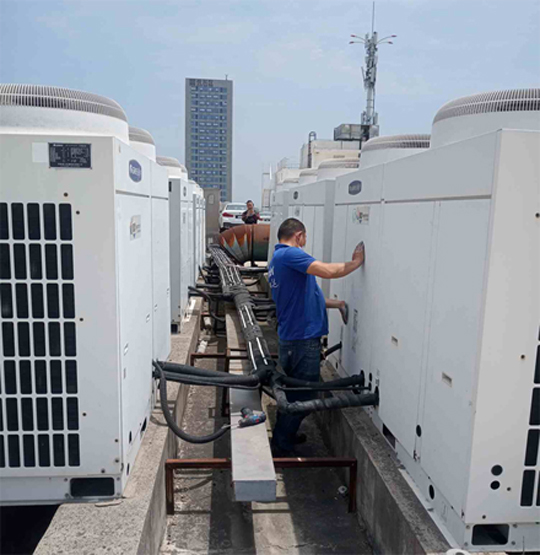 进贤中央空调制热和不制冷系统维修方法